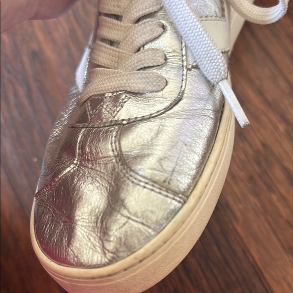 Stuart Weitzman Silver and White Women's Sneakers - Picture 12 of 14